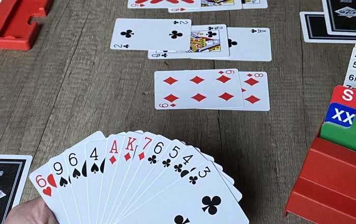 Hand with cards