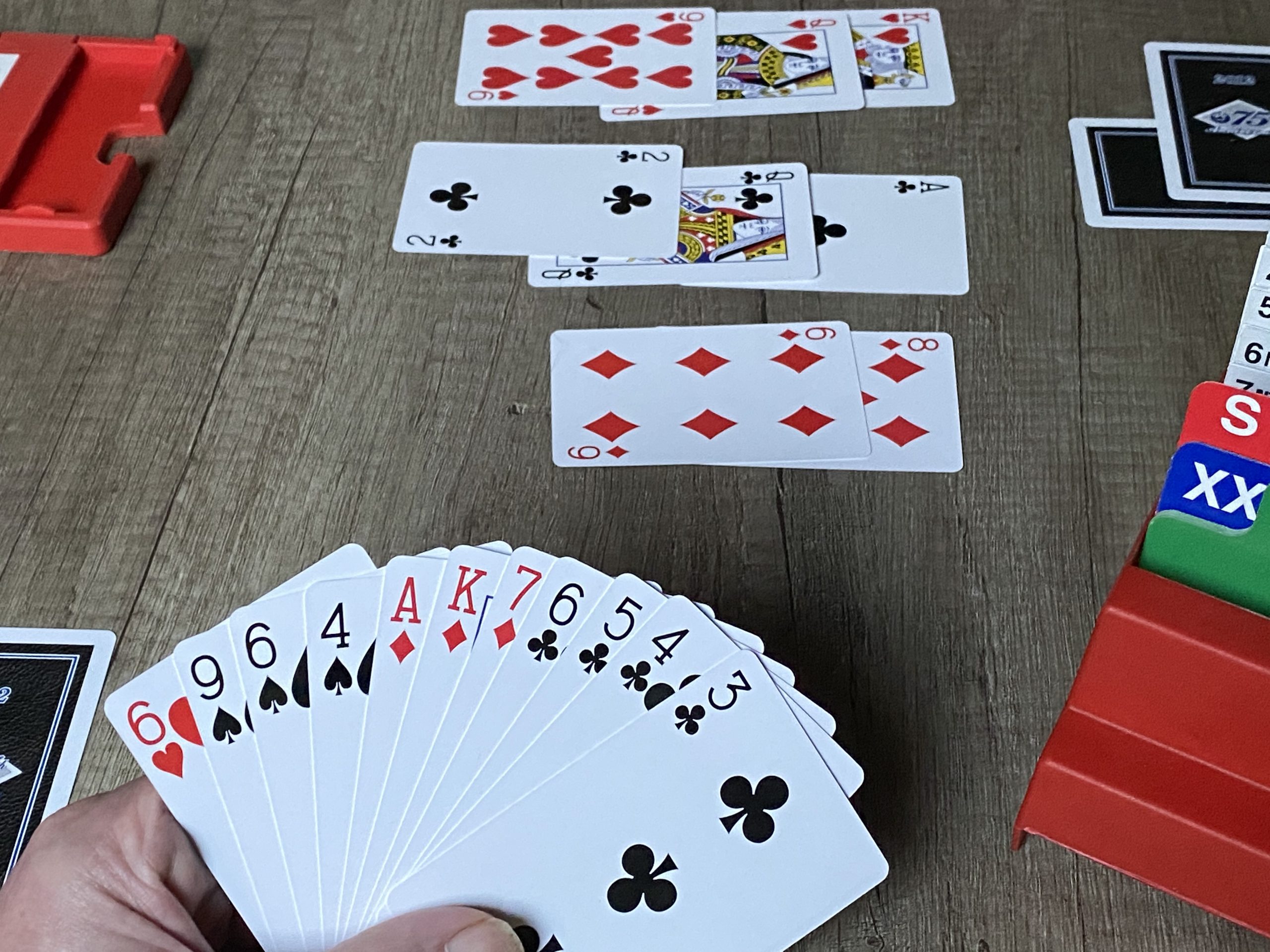 Hand with cards